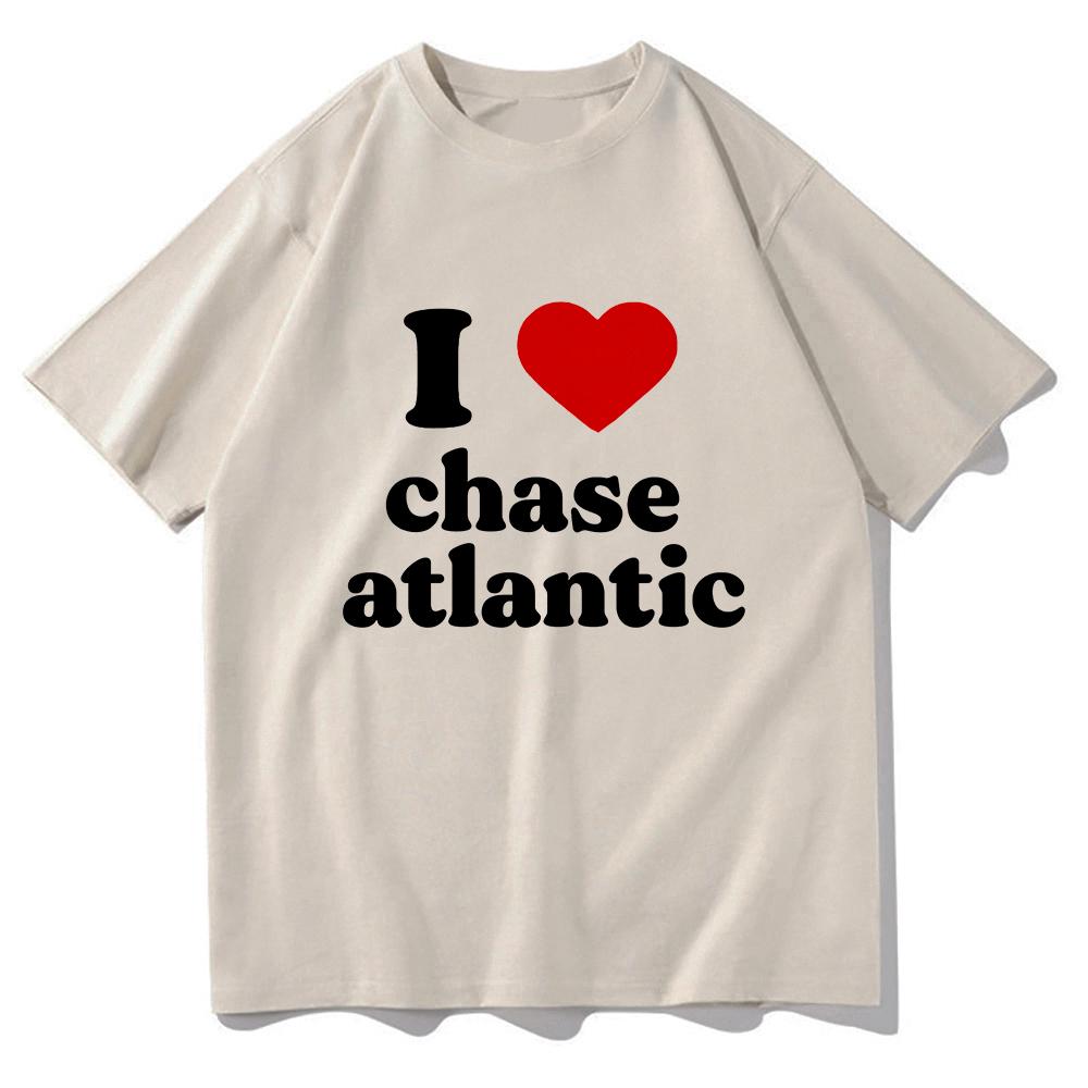 Miluji Chase Atlantic Tričko Vintage Cool Pánské/dámské Oblečení Harajuku Oblečení Unisex Topy Bavlněné Oblečení Grafická Trička Topy