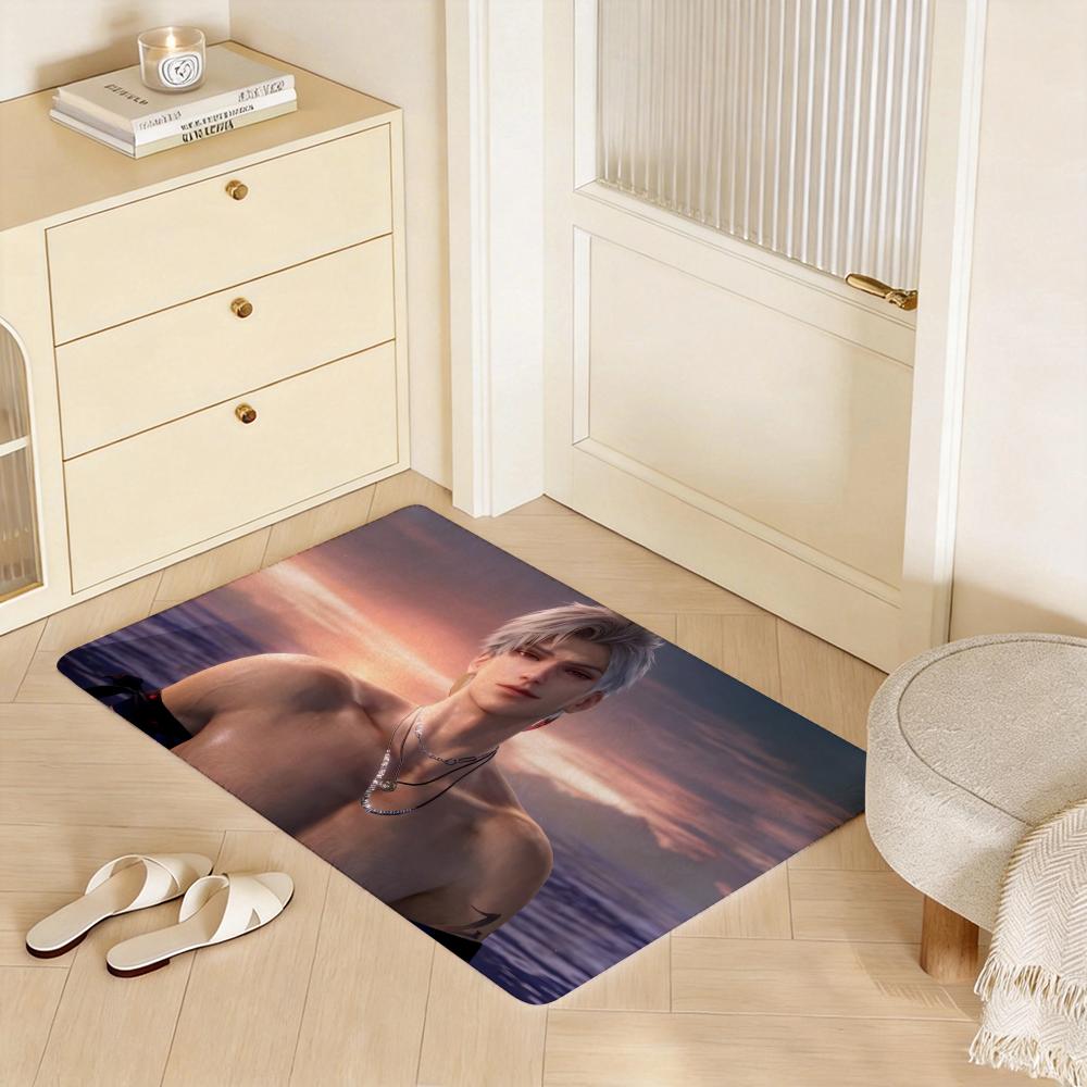 Character S Sylus Floor Mat Eco  Flannel Doormat Non Slip Odorless Indoor Floor Rug Soft Short Plush Home Mat