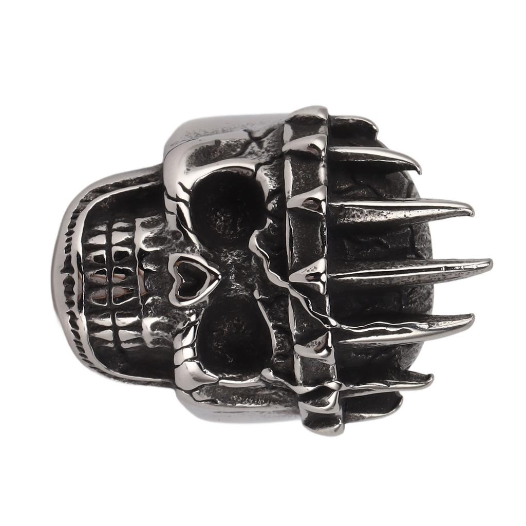 Skull Ring Fashionable Decoration Hip Hop Stainless Steel Skeleton Skull Ring for Men Size 10