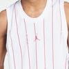 Jordan Striped Alphabet Numeric Print Round Neck Vest Men Tops White DM1380-100