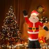 8FT Tall Christmas Inflatables Santa Claus Waterproof 9 LED Light Up Giant Inflatable Santa with