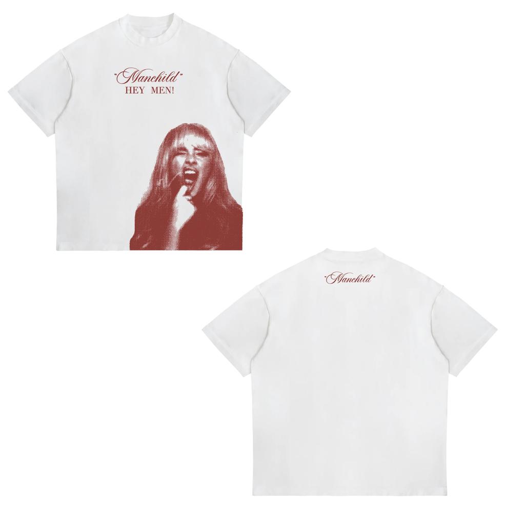 Sabrina Carpenter Concert Printed TShirt Womens Unisexs Unisex Shortsleeved Retro Street Y2K Casual Fashion Tops Clothing
