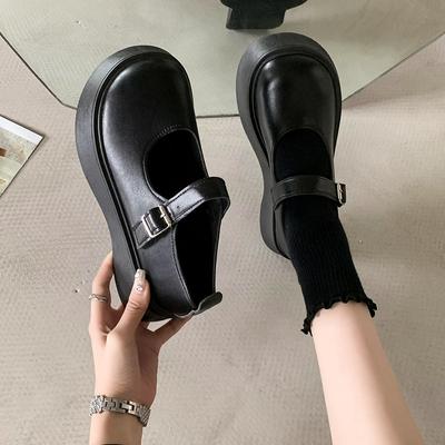 New Style Small Leather Shoes Women and Girls Pork Kidney Shoes Platform Sweet Cool Mary Jane Shoes Single Shoes