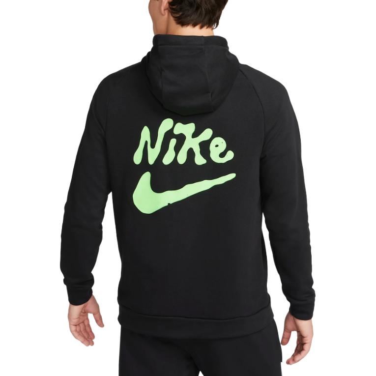 Nike Sweatshirts Men's Black Hooded Moderate Regular FB8611-010