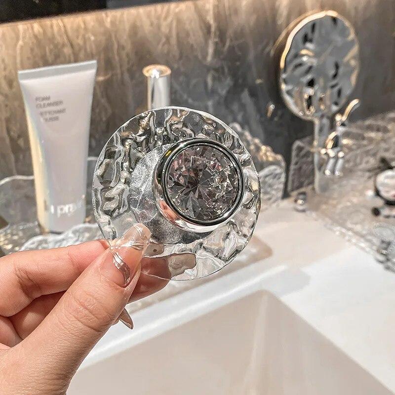 Acryl Badezimmer Transparent Haken Wand Kleiderbügel Tür Griff Handtuch Schlüssel Schmuck Lagerung Haken Küche Zubehör