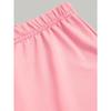 Girl's Regular Short Sleeved and Flared Pants Two-piece Set Kpop White Short Sleeved+pink Flared Pants Sweet Girl 2026 New Item