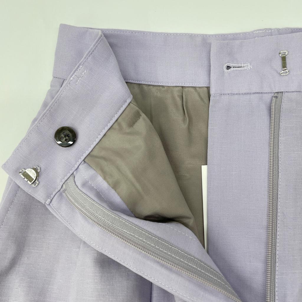 CLANE 16110-7322 Purple Curve Line Pants Bottoms 2 purpleUsed