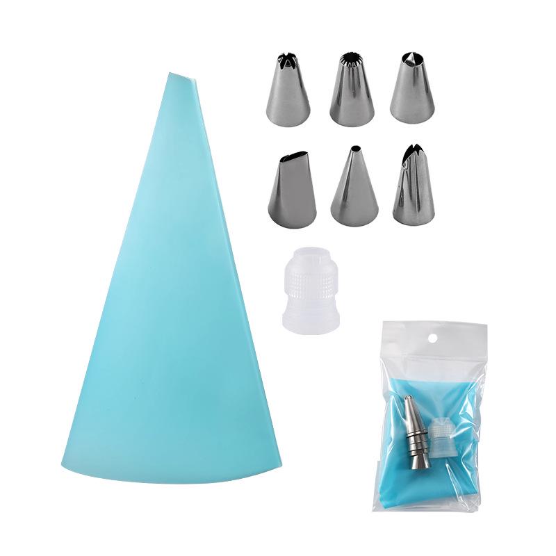 Stainless Steel Cake Decorating Nozzle and Bag Set - Baking Tools for Cream and Cake Making
