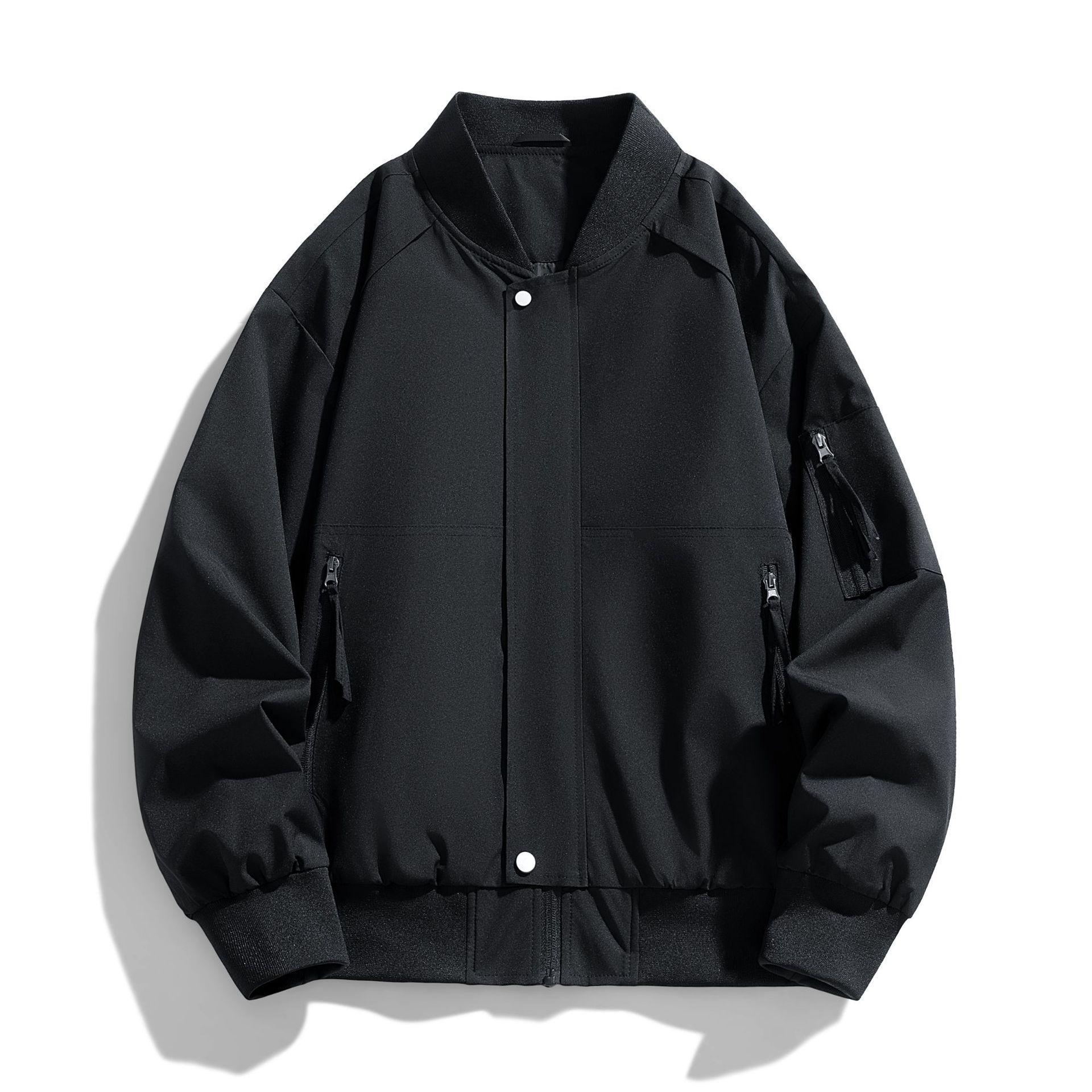 

Повседневная мужская куртка, американская бейсбольная майка, летная куртка, мужская, весна и осень, новая, для полных, больших размеров, повседневная, свободная M