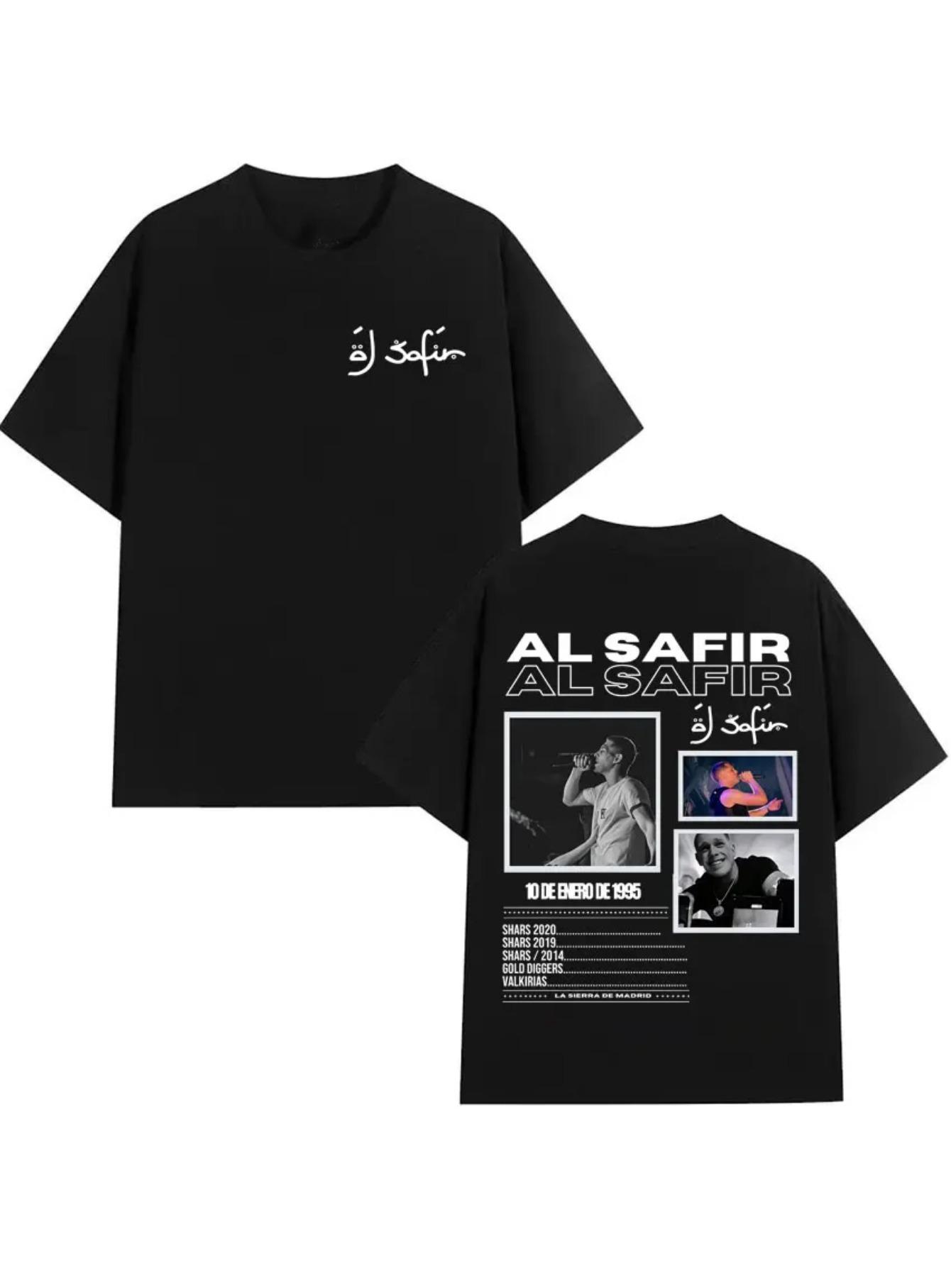 

This Graphic T-Shirt from New Al Safir Showcases Text in Both Arabic And English on The Back. Created by a Rapper S