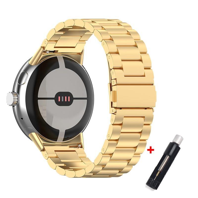 

Ремешок из нержавеющей стали с инструментом для Google Pixel Watch/Pixel Watch 2 Band Classic Buckle Metal ReliefReplacement Accessories for Pixel Watch For Google Pixel Watch 1/2
