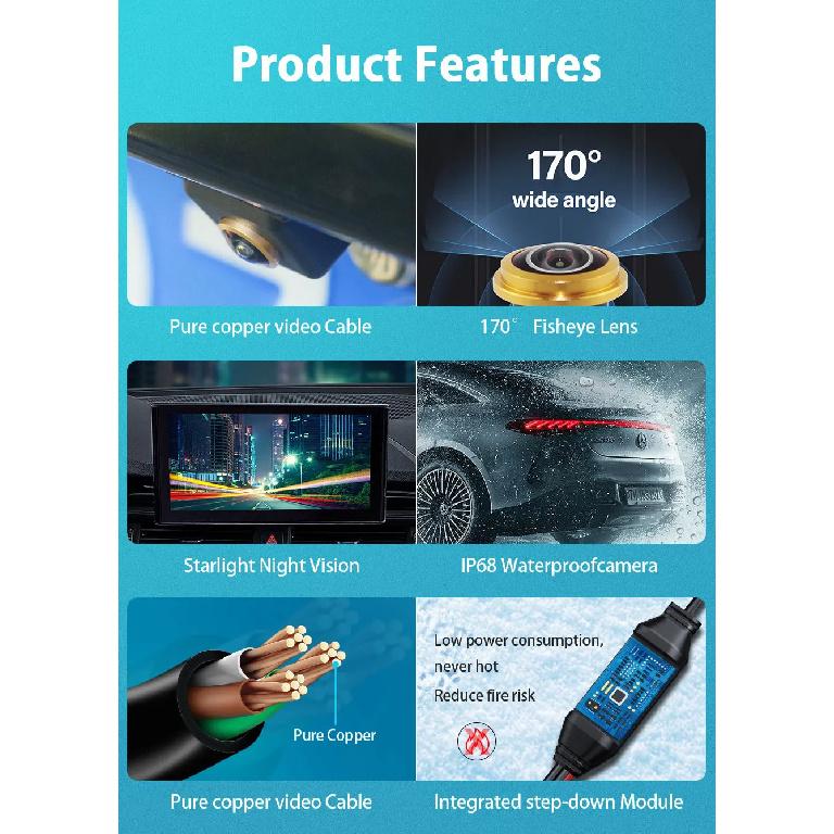 170° HD AHD 1080P Backup Rear View Camera For Mercedes Benz R GL SLK Class ML320 350 300 X164 W164 W251 R171 R300 R350 R63 AMG