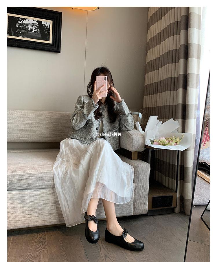 Block Bow Knot Mary Jane Flats Women's Comfortable Round Toe Casual Shoes