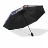 1pc Matrix Keanu Reeves Automatic Folding Umbrella - Compact 8-Rib Design, Durable Plastic & Iron1191L