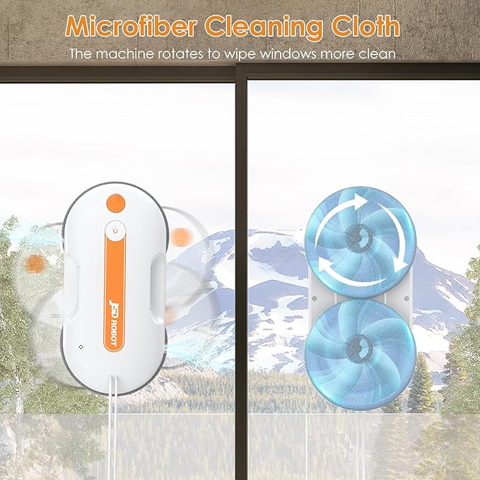 5300pa High Suction and Low Noise CE Certification One Click Start Automatic Path Planning Electric Window Cleaning Robot