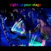 Illuminated Drumsticks (USB Charging), LED Light Sticks, with Bag, Light-Up Drumsticks (15 Colors, Pair of 2, Rechargeable)