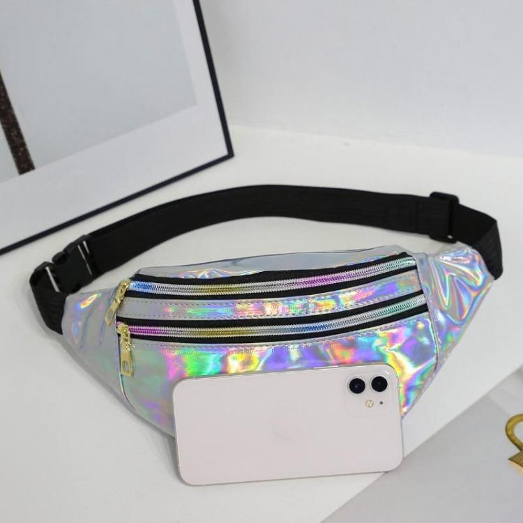 Waist Bag Laser Belt Bag Holographic Fanny Pack Designer Cute Waist Packs Bag Party Travel Fashion Girls Shoulder Glitter