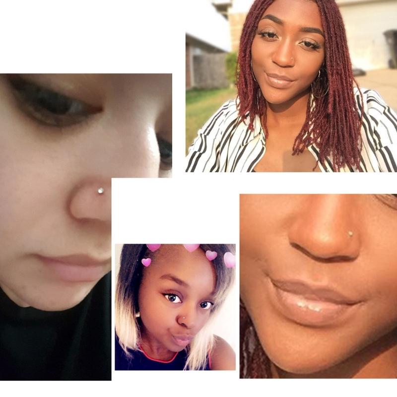 Disposable Safe Sterile Nose Ring Stud Piercing Unit Nailer with 21x Nose Stud Professional Machine Women Body Jewelry