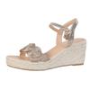 Women's Cross-Border Wedge Sandals - High Heel, Thick Platform, Casual Outdoor, Hemp Braid Fisherman Style