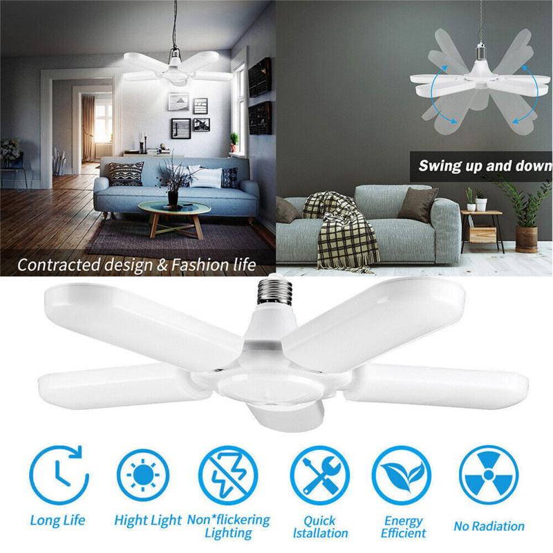 75W Ac85-265v Led Garážové Světlo 30000lm Nastavitelný Úhel Úspora Energie Super Jasné Stropní Světlo