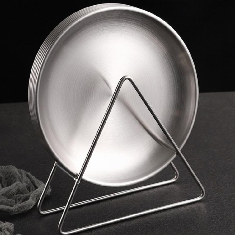 Rustproof Plate Holder For Kitchen Counter Sturdy Construction And Drainage Designs
