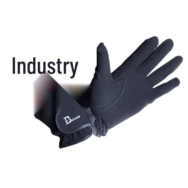 Kids' Four Seasons Equestrian Gloves - Non-slip, Wear-resistant, Unisex Horse Riding Gear in White