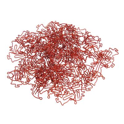 100pcs Santa Paper Clips Slip Resistance Cartoon Cute Lightweight Paperclips for Scrapbooking Card Making Red