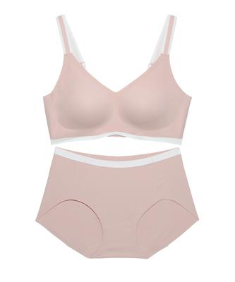 Gamtan Airsoft Hook-Type Color Block Bra And Panty Set 1 Set