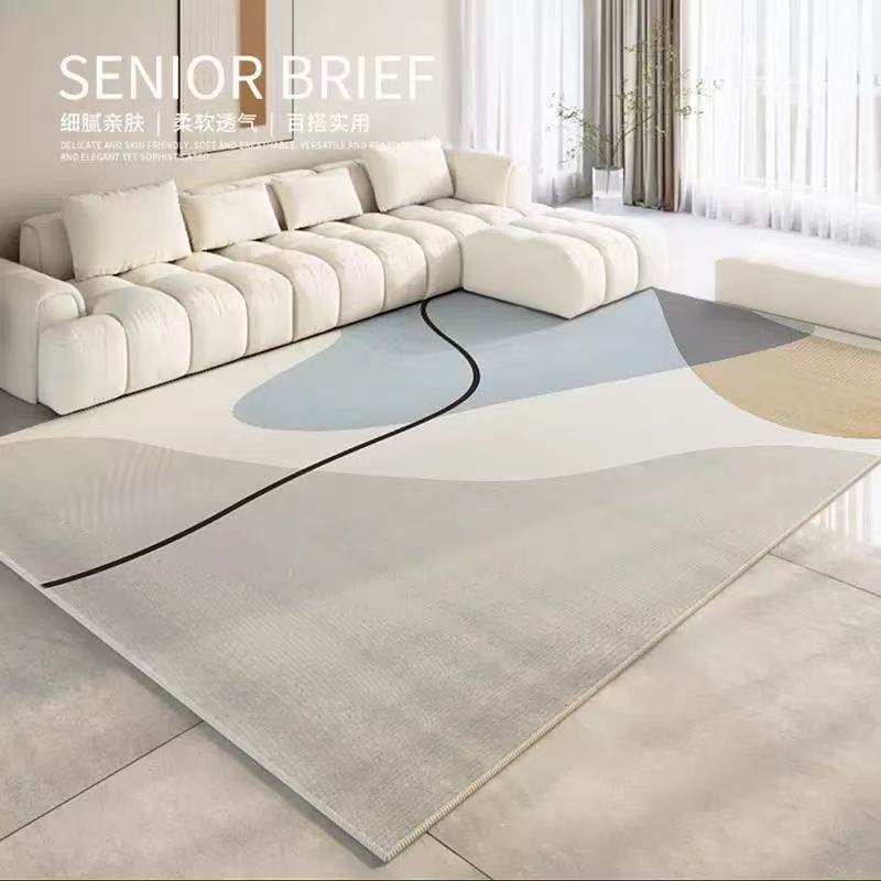Moderner Geometrischer Teppich Wohnzimmer Sofa Couchtisch Matte Raumdekoration Schlafzimmer Kleiderschrank Große Fläche Teppich