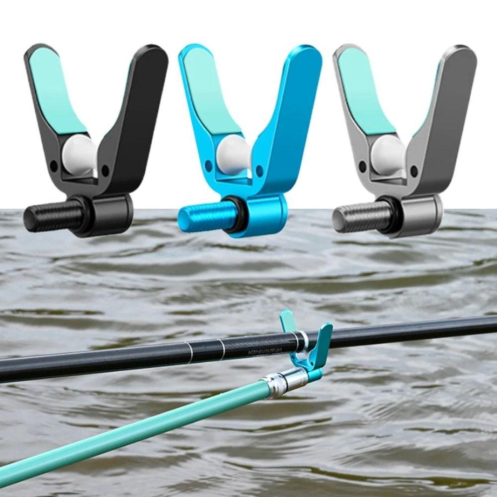 Silicone Pad Horn Head Aluminum Alloy Rod Rest Fishing Parts Bracket Head  Rod Support