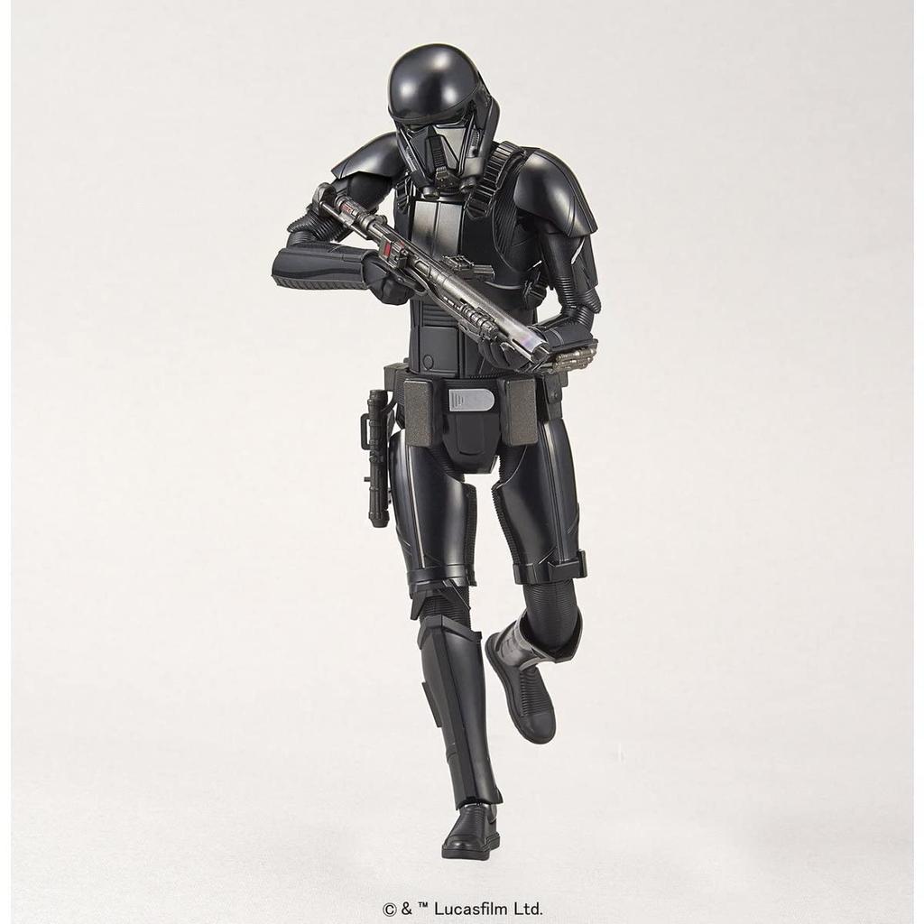 BANDAI SPIRITS Star Wars Death Trooper Scale Plastic Model Black 1/12 Color-coded