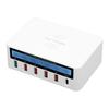 WLX‑818F Drahtloses Smart USB Display Ladegerät 6 Port 50W Schnelllader mit LED-Anzeige