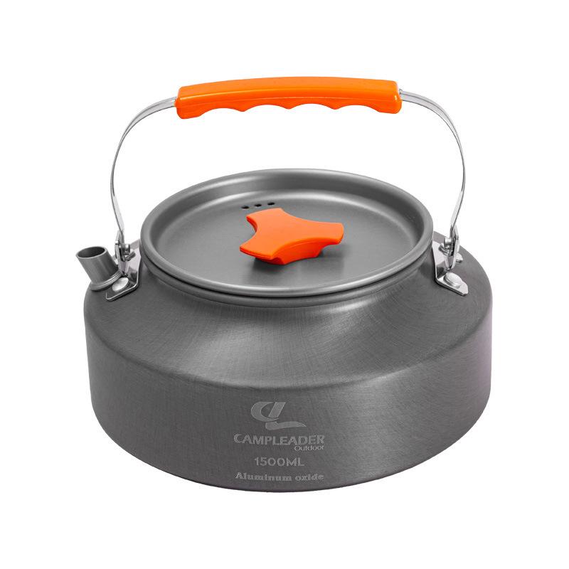 Tragbare Outdoor Aluminium Teekanne und Kaffeekessel für Camping, Bergsteigen und Brauen am Lagerfeuer.