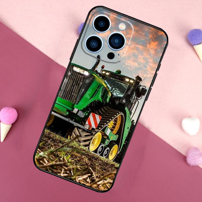 Farm Vehicle Tractor Case For iPhone 15 16 Pro Max 11 12 13 Mini 14 15 Pro Max 15 Plus XR 16e Phone Back Cover