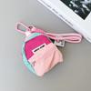 Portamonete Creativo da Appendere Colore a Contrasto Cinturino Corto da Polso Custodia per Auricolari Ciondolo Antifurto Piccola Borsa per Chiavi Ragazza