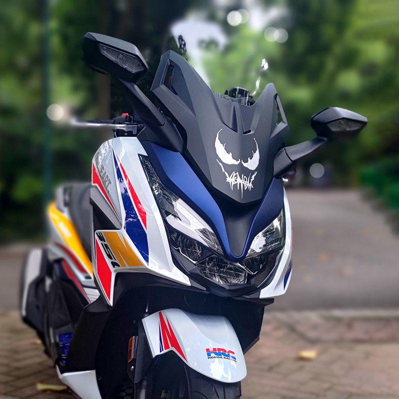 Reflektierender Iron Man Auto- & Motorrad-Windschutzscheibenaufkleber