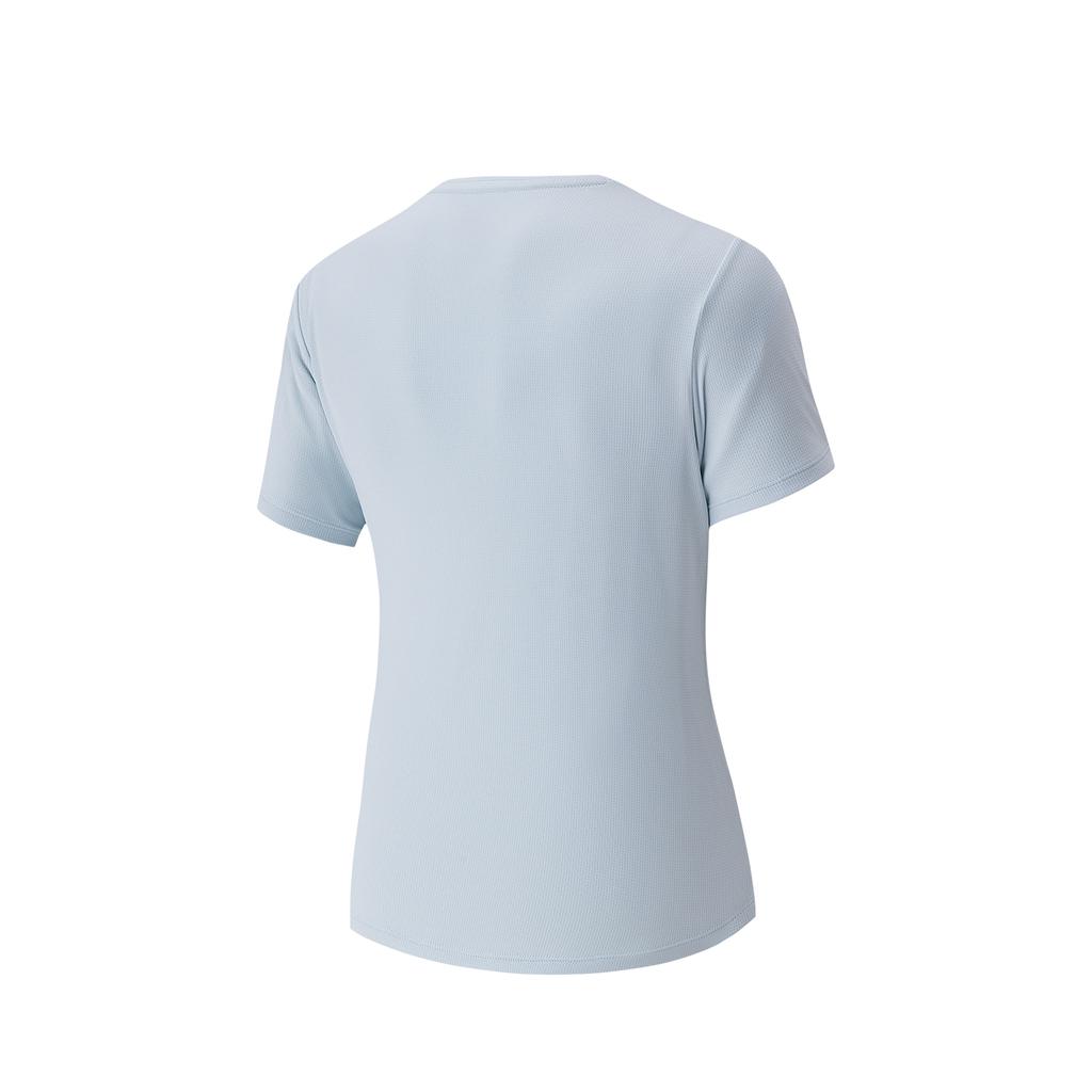 Anta Training Short Sleeve Quick Dry Knitted Top Women Tops Dream-Shadow-Blue 962627115-3