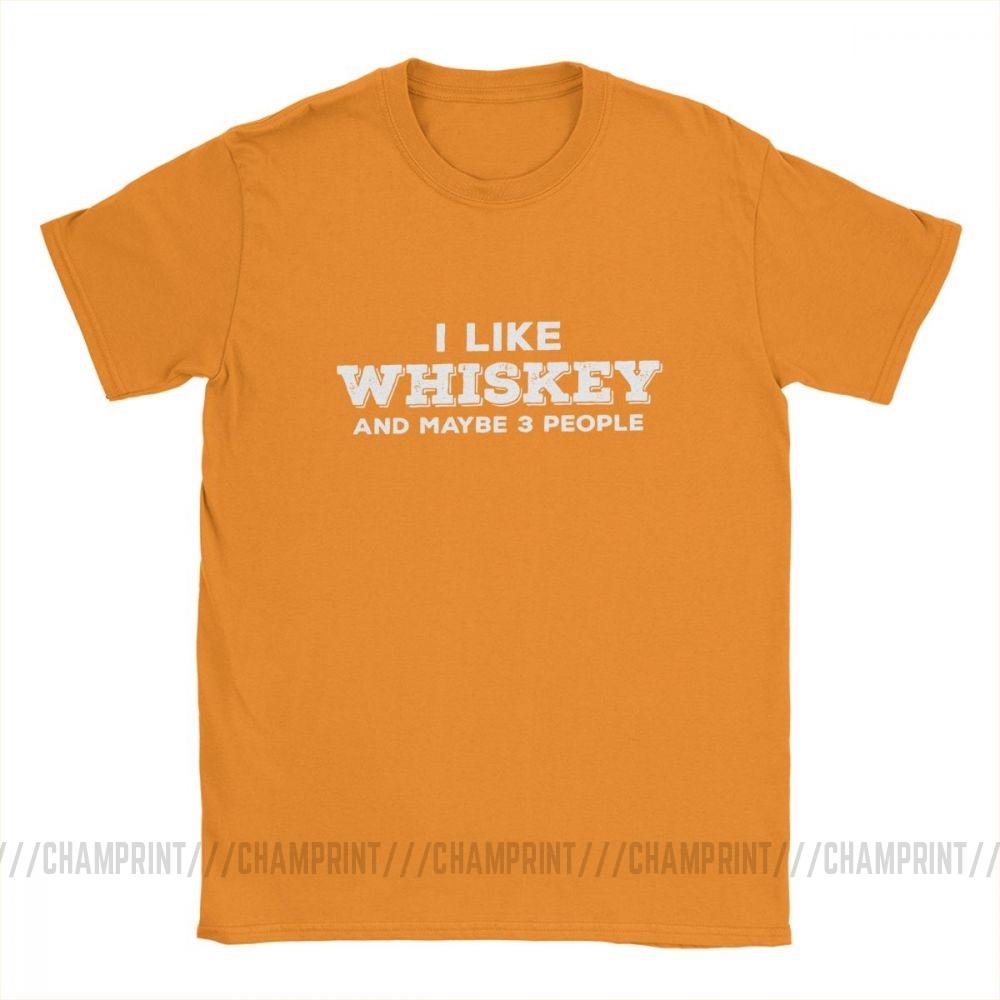 I Like Whiskey And Maybe 3 People Funny T Shirts For Men Malt Whiskey Drinker Lover