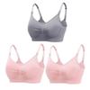 3pcs/Set High Quality Maternity Nursing Bras Cotton Breastfeeding Pregnant Underwear Seamless Large Size Breathable Bra Push Up