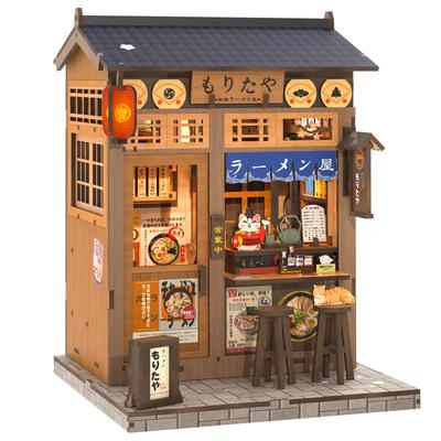 CuteBee DIY Book Nook Kit Dollhouse Kit Miniature House Kit BookNook 3D Wood Craft Bookend Decoration for Teenagers and Adults Great Gift with LED