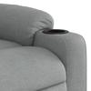 Relaxation Armchair Light Grey Fabric