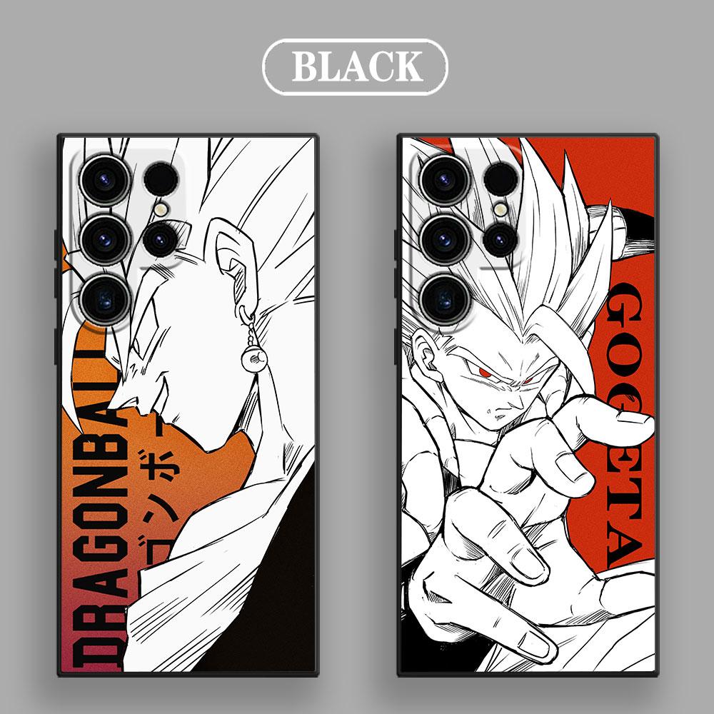 Phone Case For Samsung Galaxy S26 Ultra Cases S25 FE S24 S23 S21 Ultra S20 S24 FE S22 Plus Black Cover Dragons Vegeta Balls Goku
