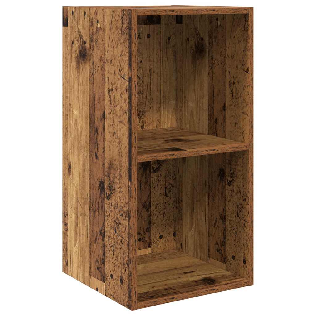 Wall Mounted TV Cabinet Set 4 Pcs Reclaimed Wood Effect Particleboard