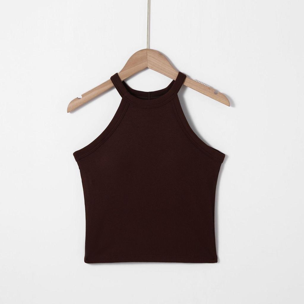 Women's Wireless Sports Bra with Stylish Straps and Built-in Pads