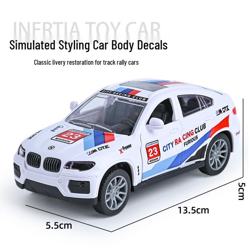 TikTok Influencer Children's Educational Boy Cars: Inertial Engineering Vehicle and Street Stall Toys