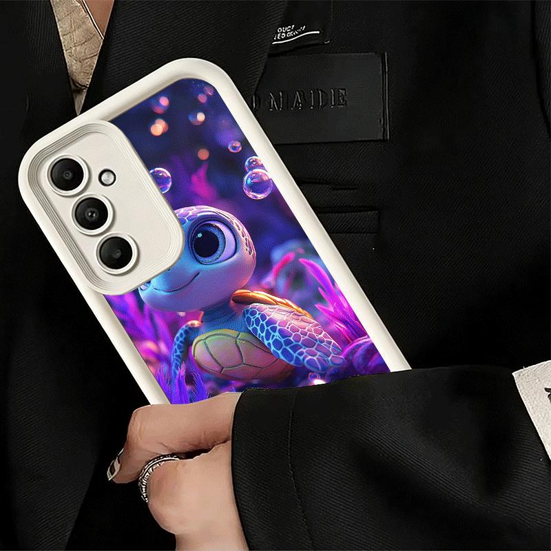 Cartoon Ocean Sea Turtle Soft Phone Case for Samsung Galaxy S26 Ultra S25 Edge S24 S23 S22 Plus S21 S20 FE 5G Shell Silicone Fun