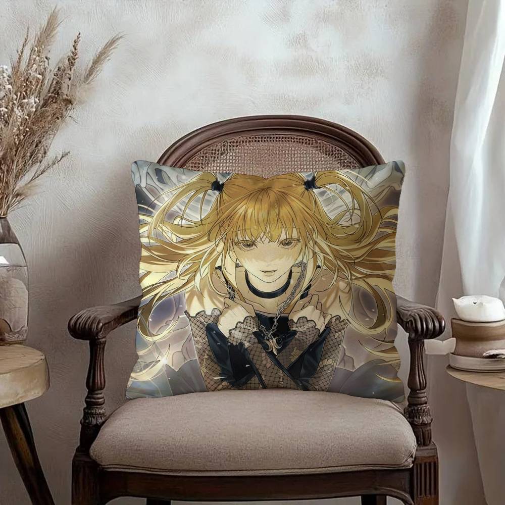 Misa D-Death N-Note Cross Pillow Gift Home Office Decoration Bedroom Sofa Car Cushion Cover Case 45x45