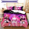 3pcs KPop Demon Hunters4 Cover Set - Personalized Name, HD Printed Bedding with 1 Cover and 2 Pillowcases - Perfect for Home Decor, Easy Care