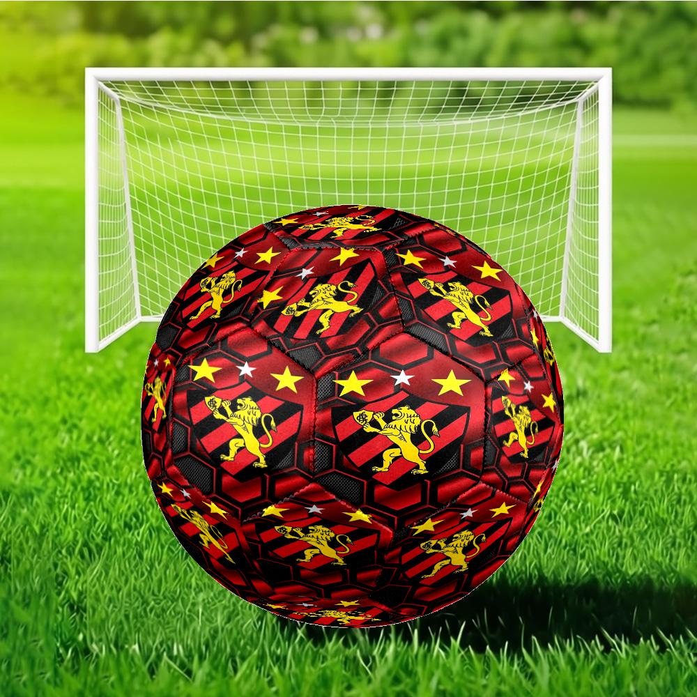 Fc Crest Design Printed Size 5 Soccer Balls, Anti-Slip, Protective Football, Outdoor Sport, a Unique Gift Suitable for him/her, Birthday