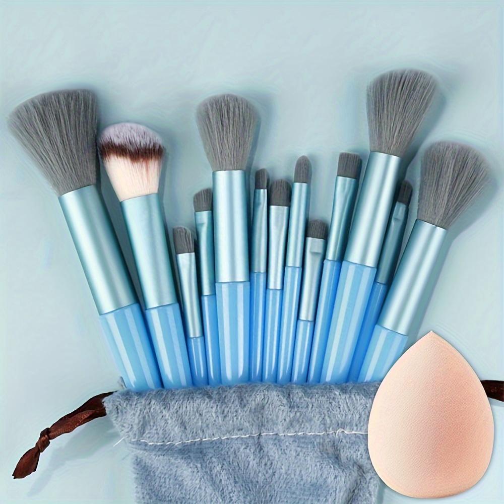 Makeup Brush Set Soft Fluffy Professional Cosmetics Foundation Powder Eyeshadow Kabuki Mixed Makeup Brush Beauty Tools Makeup Sponge Storage Bag